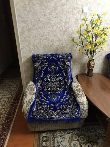 чехлы для диванов и кресел: Продаются покрывало на диван и 2 накидки на кресла цена 2500 сом — 4