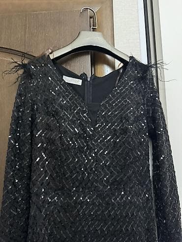 Личные вещи: Вечернее платье, Классическое, Длинная модель, С рукавами, С пайетками, M — 3