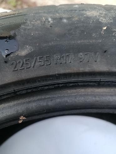 honda today: Шины 225 / 55 / R 17, Лето, Б/у, Пара, Легковые — 2