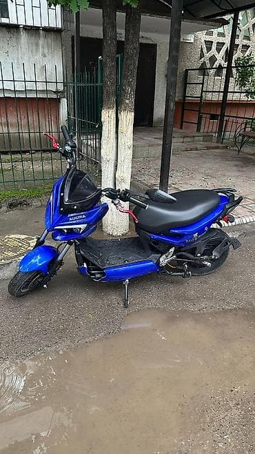 скутер электро: Электроскутер AUCMA Eco Bike, синий цвет. Особенности и комплектация — 2