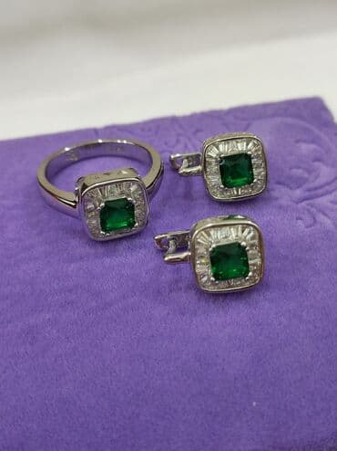 свадебные наборы ручной: Набор украшений, Проба 925, Женские, Новый — 4