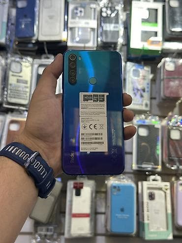 pixel 5: Redmi, Redmi Note 8, Новый, 64 ГБ, цвет - Синий, 2 SIM — 2