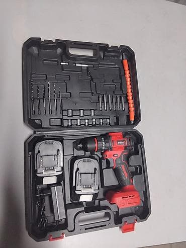 Строительное оборудование: Аккумуляторная дрель‑шуруповерт Poltex BL Новый Полный комплект — 5