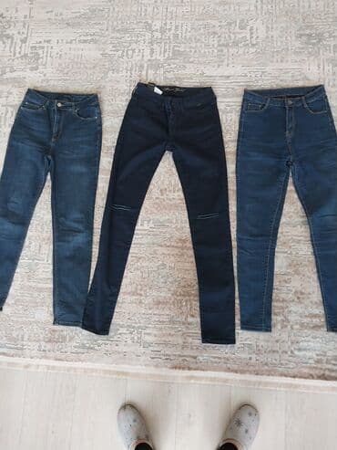 черные джинсы женские: Джинсы, Скинни, Турция, Средняя талия, С разрезом, XS — 4