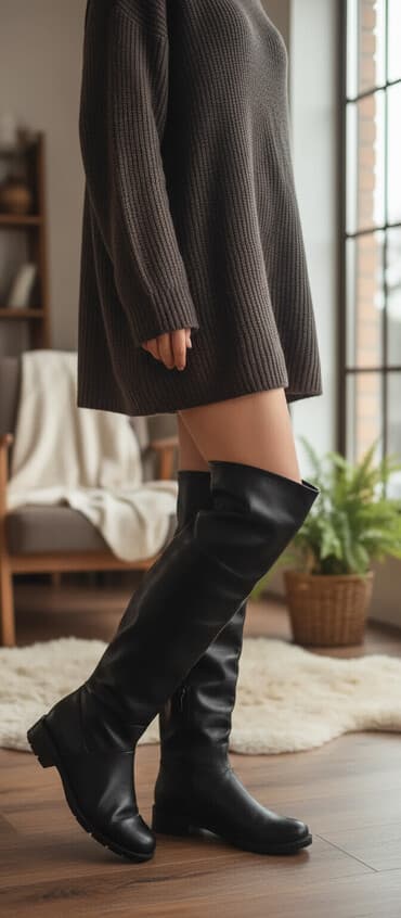 обувь для охоты: Продам сапоги ботфорты производство Турция, натуральная кожа — 1