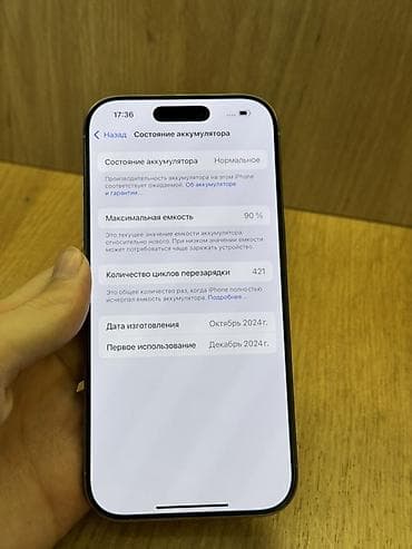 ipone: IPhone 16 Pro, Б/у, 256 ГБ, Natural Titanium, Защитное стекло, Чехол, В рассрочку, 90 % — 8