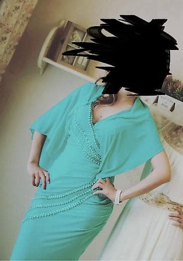 платья с накидкой: Продаю Вечернее платье мятного цвета с накидкой. Одевала только 1 раз — 1