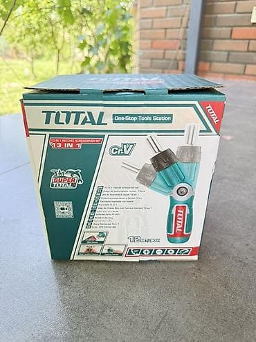 Курулуш жабдуулары: Отвёртка с трещоткой TOTAL 13 в 1 - Компактная трещоточная отвёртка с — 8