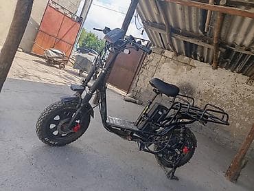 аксессуары для скутеров: Электроскутер грузовой (E-Bike) с задним багажным модулем - — 7