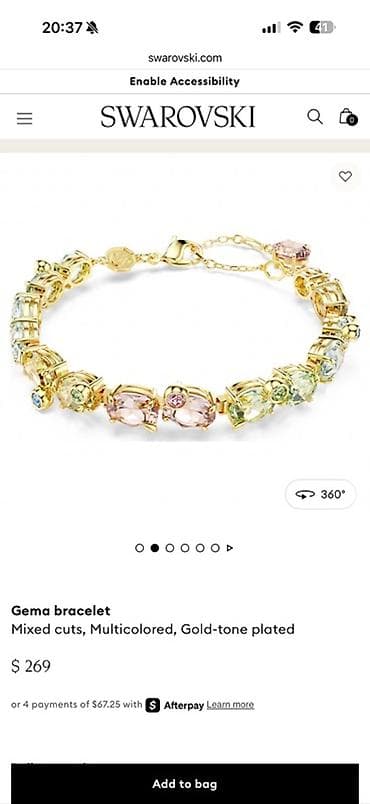 браслет chanel: Браслет Swarovski Gema В отличном состоянии, есть сертификат, чек и — 1