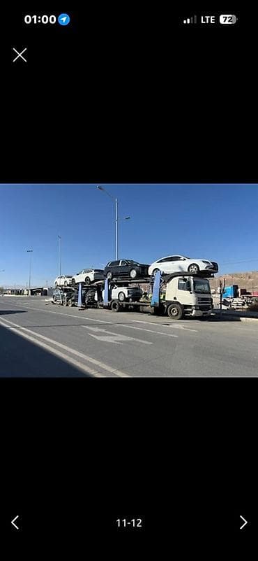 тент крыша: Прицеп, DAF, Сar carrier trailer, 9 т, Б/у — 1