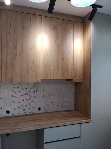 Кухонный гарнитур, Новый, цвет - Серый, Дерево, Бесплатная доставка