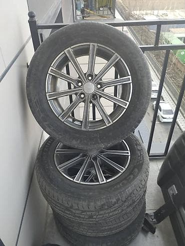 Колеса в сборе 195 / R 15, Лето, Б/у, Комплект, Легковые, Литые, отверстий - 5