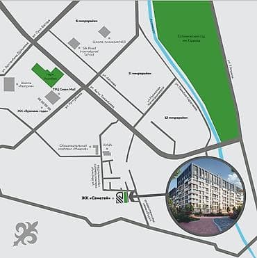 Недвижимость: 2 комнаты, 69 м², Элитка, 9 этаж, Готовая ПСО (под самоотделку) — 4