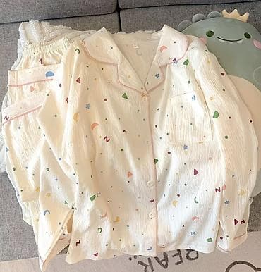 пижам: Женская пижама из мягкой легкой ткани, комплект из 2 предметов: - — 3