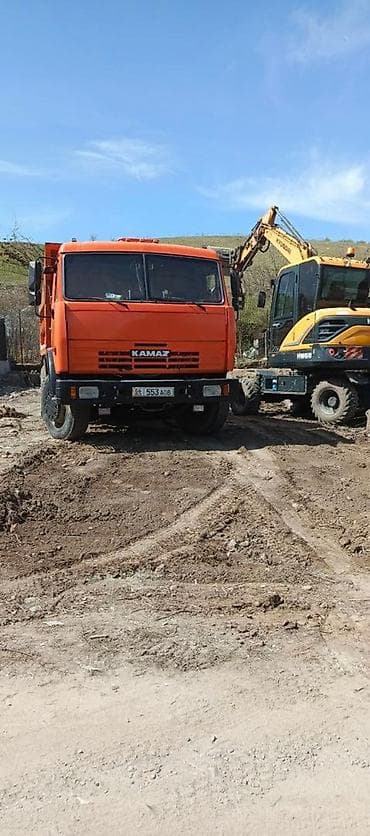 редуктор на газ 53: КамАЗ самосвал, оранжевый цвет, двухосный/трёхосный (6x4) — 3