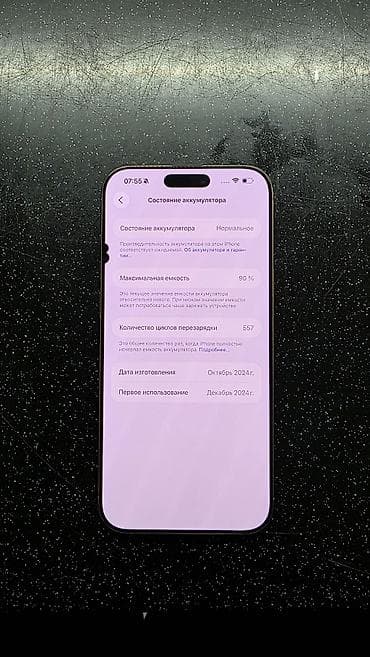 IPhone 16 Pro Max, Б/у, 256 ГБ, Desert Titanium, Чехол, 90 % — 4