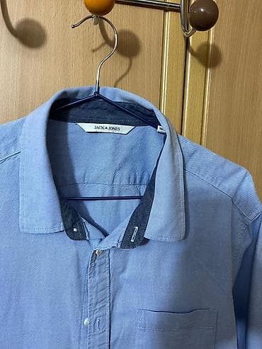 cactus jack: Мужские рубашки (2 шт.) 1) H&M Slim Fit, Easy Iron - Размер: M — 4