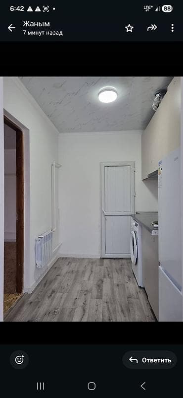 аренда под выкуп: 1 бөлмө жер үй душ газ вайфай видео камера без хозайин Аламидин базар — 4