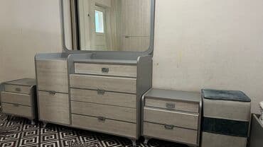 спальный диван бишкек цена: Уктоочу бөлмө гарнитуру, Комод, түсү - Боз — 3