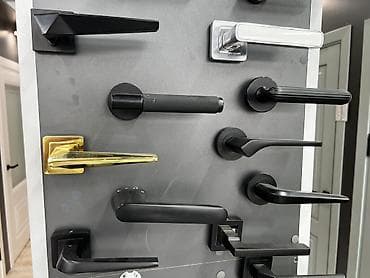 антискольжение: Дверная ручка, Для межкомнатных дверей, Металлические, Без установки — 1