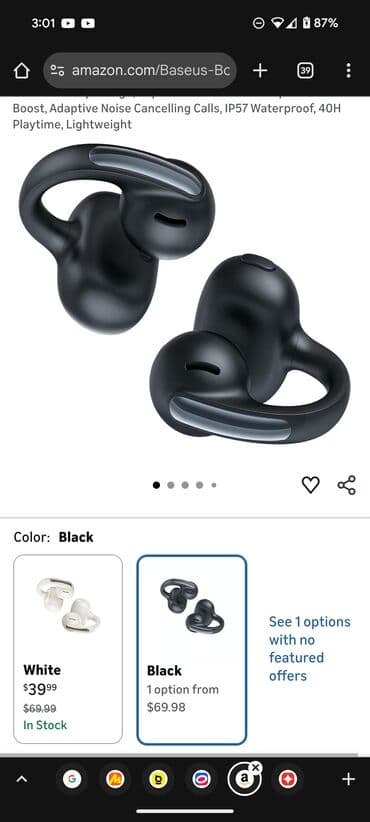 зарядка для наушников: Вкладыши, Baseus, Б/у, Беспроводные (Bluetooth), Классические — 6