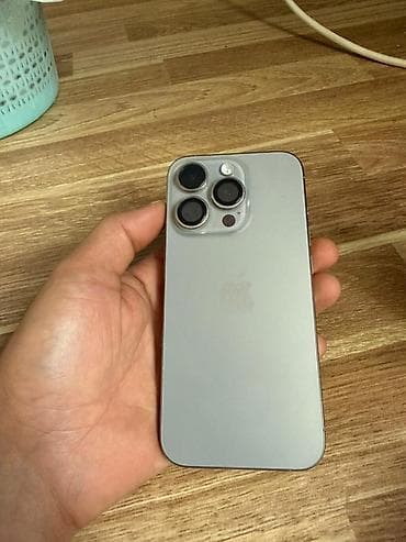 IPhone 15 Pro, Б/у, 256 ГБ, Серебристый, Чехол, Коробка, 87 % at lalafo.kg IPhone 15 Pro, Б/у, 256 ГБ, Серебристый, Чехол, Коробка, 87 %