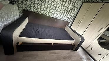 мебель диван раскладной: Прямой диван, Б/у — 3