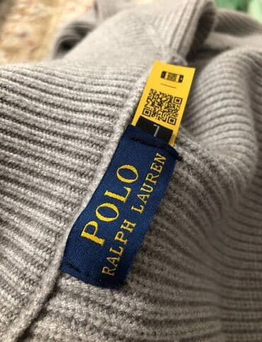 накидка кофта: Кардиган на молнии Polo by Ralph Lauren - Цвет: серый (мелкая — 3