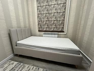 Полутороспальная кровать, Материал каркаса: Металл, длина - 200 см, Ширина: 100 см