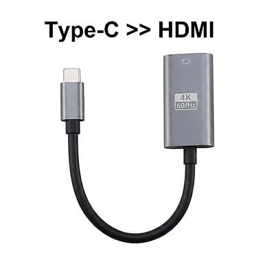 usb adapter: Адаптер TYPE-C на HDMI 4K 60Hz - интерфейсный переходник для передачи — 1
