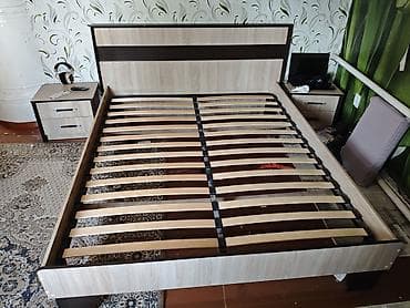 Спальный гарнитур, Двуспальная кровать, ДСП