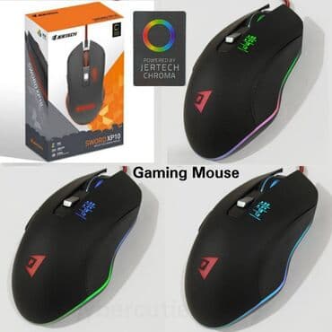 Игровая мышка jertech sword xp10 rgb gaming mouse с цветной