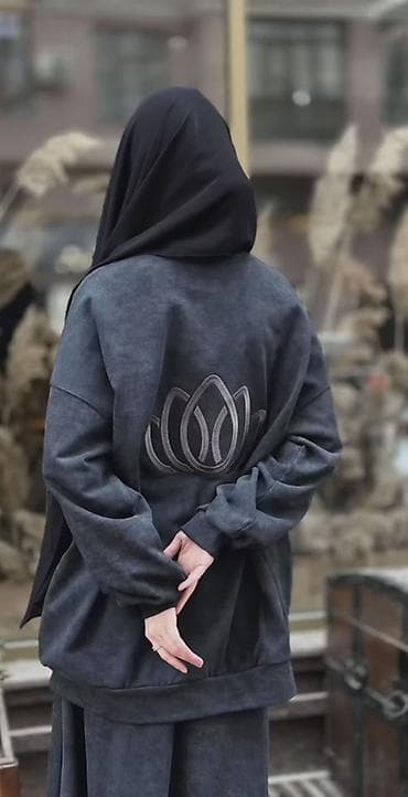 брюки штапель: Свитшот, Оверсайз, Новый, Стандарт — 1