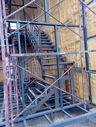 лестница цена бишкек: Металлическая лестница Наружные, Форма лестницы: Г-образная — 2