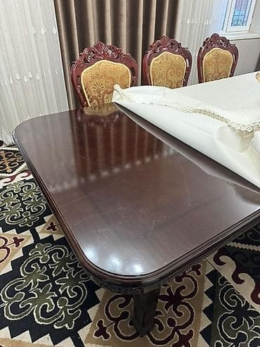 Офисная мебель: Стол и стул для зала, цвет - Коричневый — 3