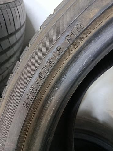 Транспорт: Шины 225 / 45 / R 18, Лето, Б/у, Комплект, Легковые, Япония, Yokohama — 3