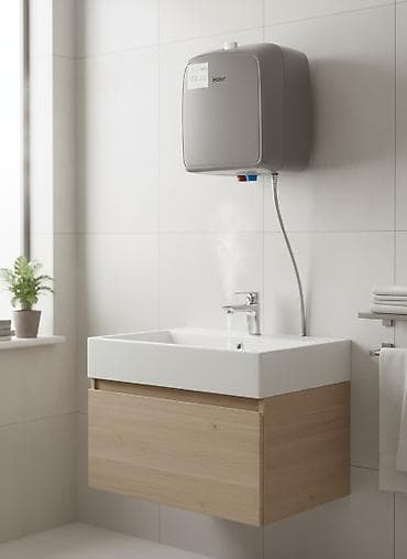 Накопительный водонагреватель Объем бака: До 10 л, Haier, Эмалированная сталь, Новый