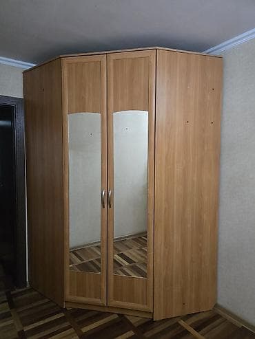 bed: Шифоньер, шкаф для одежды, Угловой, ЛДСП — 1