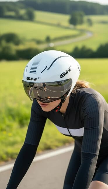 камеры для велосипедов: Аэродинамический велошлем SH+ Triaghon (Made in Italy) - Итальянское — 1