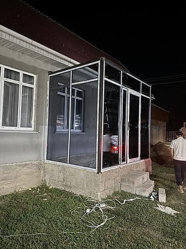 тамбур: Панорамная пристройка-веранда из алюминиевого профиля и стекла - — 10