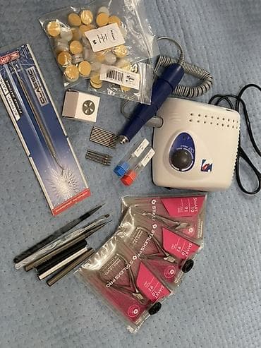 Сулуулук салондору үчүн жабдуулар: Фрезер для маникюра/педикюра Strog 210-6500с. Набор кистей для — 1