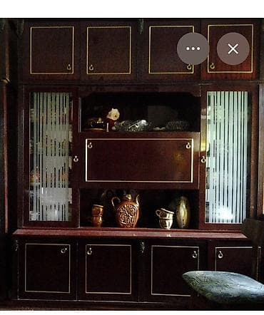советский сервант: Стенка-шкаф, Тип стенки-шкафа: Советская, Для зала, Особенности: Для хранения посуды — 1