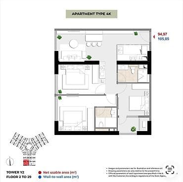 премиум квартиры: 5 и более комнат, 32 м², Элитка, 25 этаж, ПСО (под самоотделку) — 5