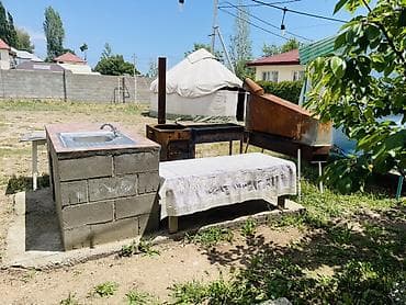 столик: Комплект садовой мебели, Стол, Металл — 1