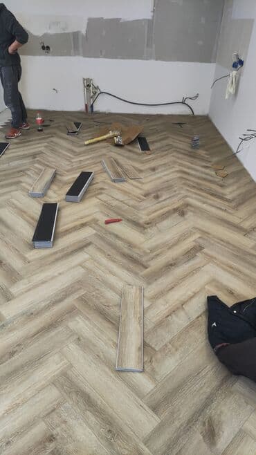 Укладка пола, Монтаж напольных плинтусов, Стяжка пола | Ковролин, Ламинат, Паркет Больше 6 лет опыта