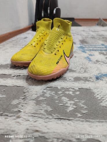 купить спортивную резину для тренировок: Футбольные бутсы/сороконожки Nike Air Zoom (TF) 38 размер, нет шнурков — 4