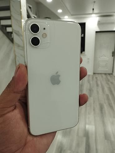 iphone 8 lalafo: IPhone 11, Б/у, 128 ГБ, Белый, Кабель, 81 % — 1