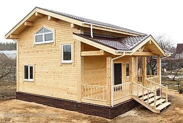 Үйлөрдү сатуу: Дом из профилированного бруса с мансардой и крытой террасой. - — 1