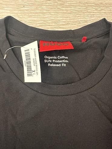 кепка hugo boss: Футболка HUGO мужская - Цвет: черный - Принт/логотип: вертикальный — 5